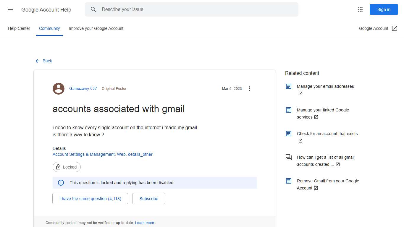 accounts associated with gmail - Google Account Community