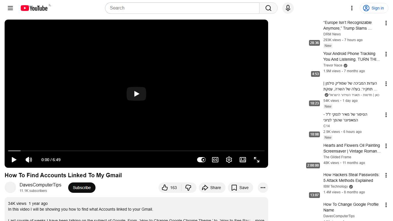 How To Find Accounts Linked To My Gmail - YouTube